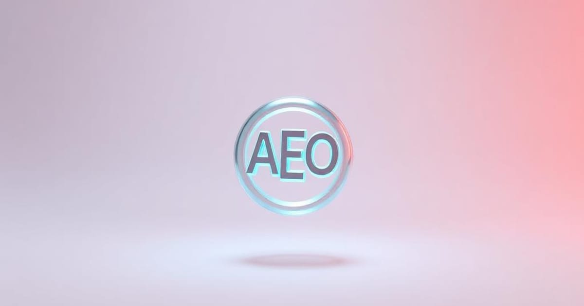 Persona analizando datos de rendimiento en una tablet para estrategia de AEO