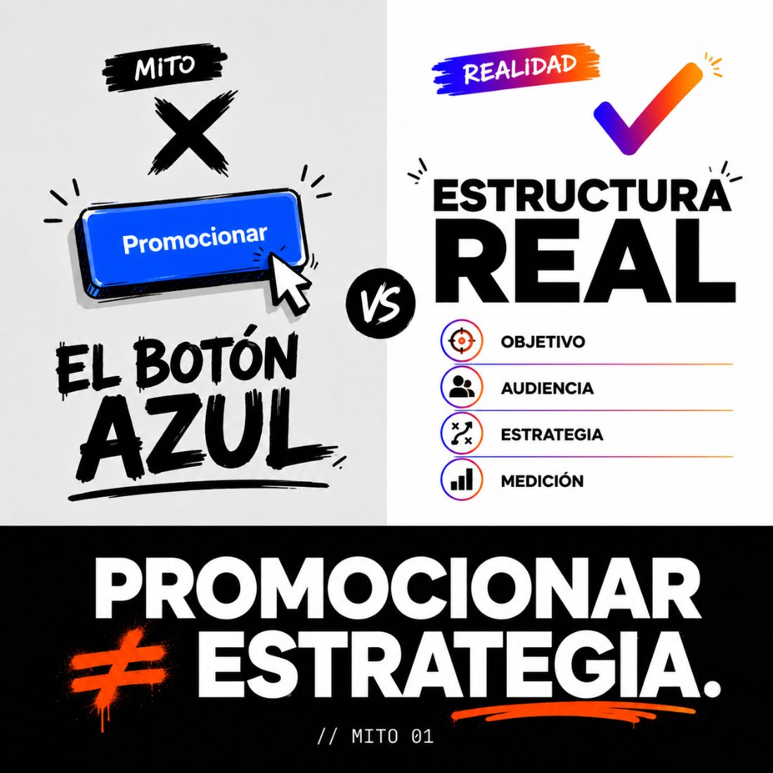 Mito · Promocionar no es estrategia