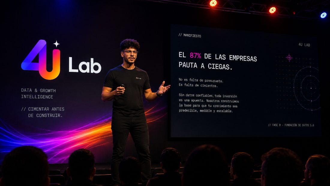 Keynote en escenario 4U Lab