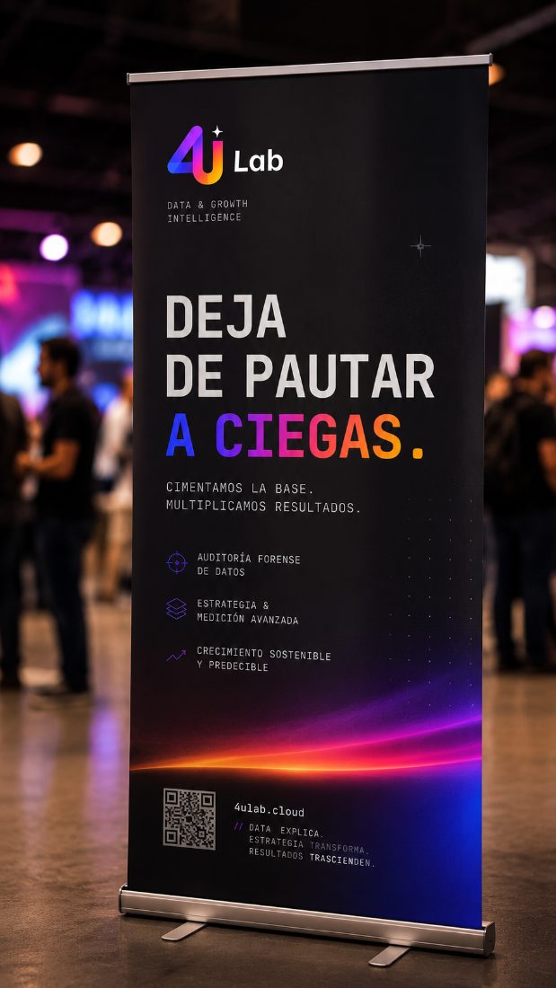 Roll-up de evento 4U Lab