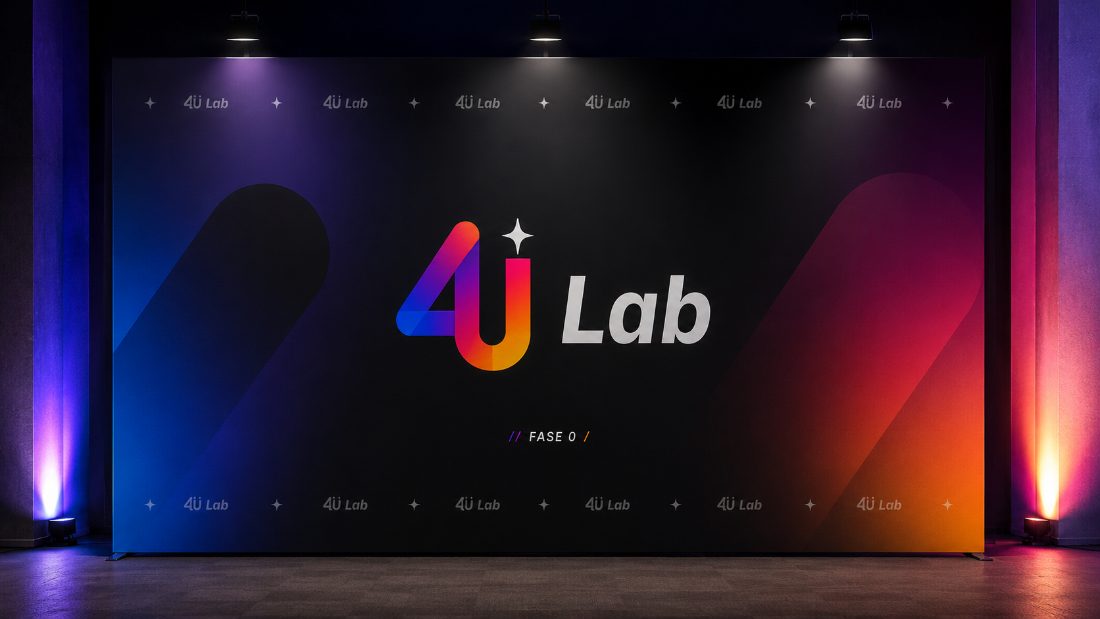 Backdrop de evento 4U Lab