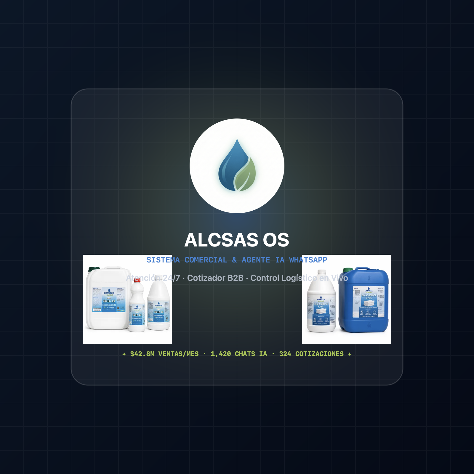 ALCSAS OS · Plataforma Comercial & Agente IA WhatsApp